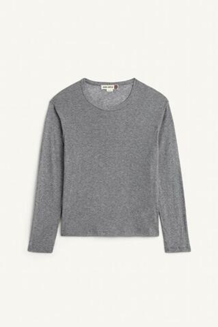 ZARA ЛОНГСЛИВ СВОБОДНОГО КРОЯ, СЕРЫЙ МЕЛАНЖ