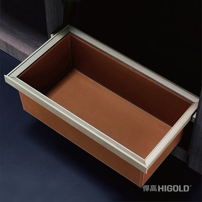 Кожаный ящик для хранения, 564x465x280 мм