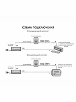 В0000022162 Кнопка Optimus "Выход" NO/NC (металл) черная_V.1
