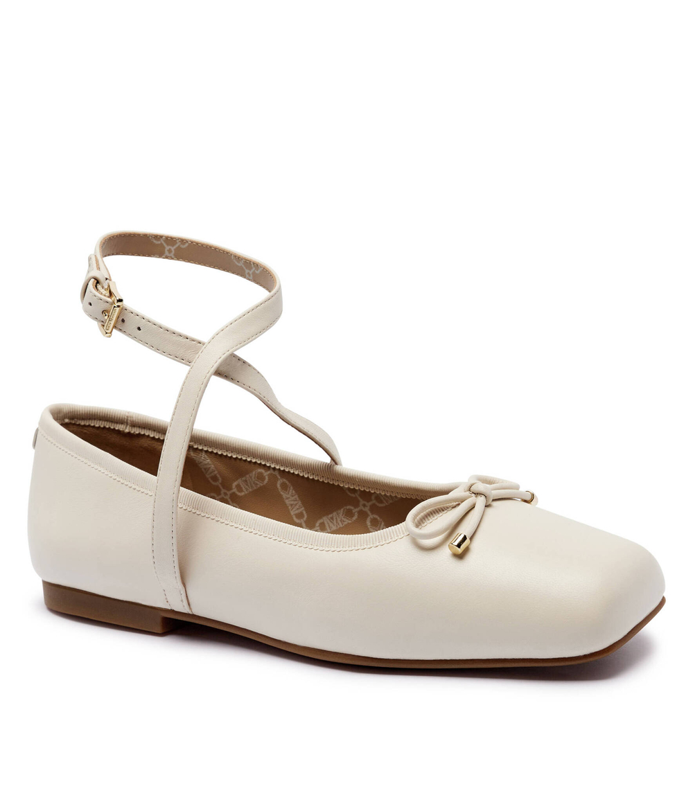 Кожаные балетки COLLETTE Michael Kors - кремовый(40T4CTFP1L)
