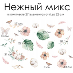 Стикеры НЕЖНЫЙ ЦВЕТОЧНЫЙ  МИКС