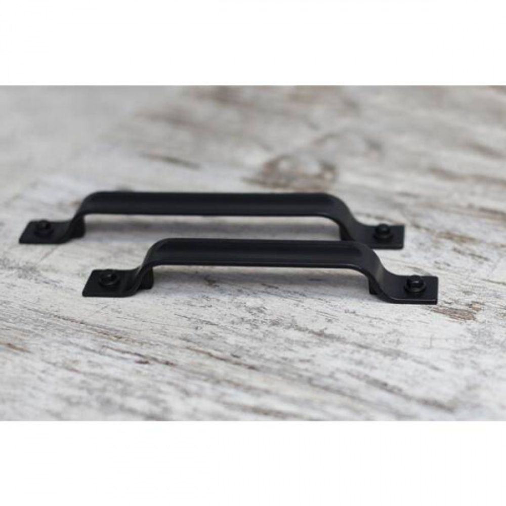 Ручка-скоба 128мм, отделка черный матовый