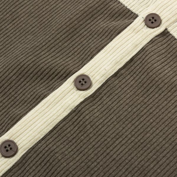 Рубашка Velvet Button Серо-Бежевая - фото 6