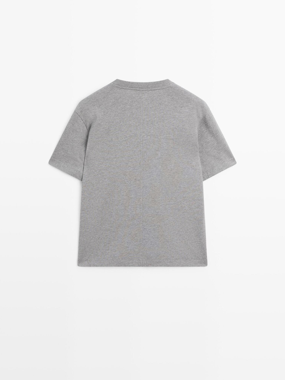 Massimo Dutti Футболка из 100% хлопка, серый