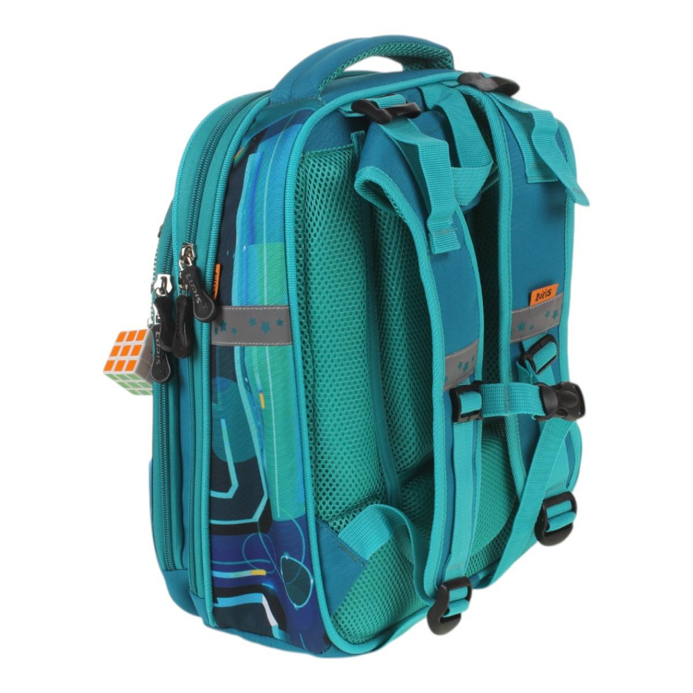 Ранец Колибри 5 с ортопед. спинкой "Тачка" 36*28*17 см. 2 отд. (Luris)