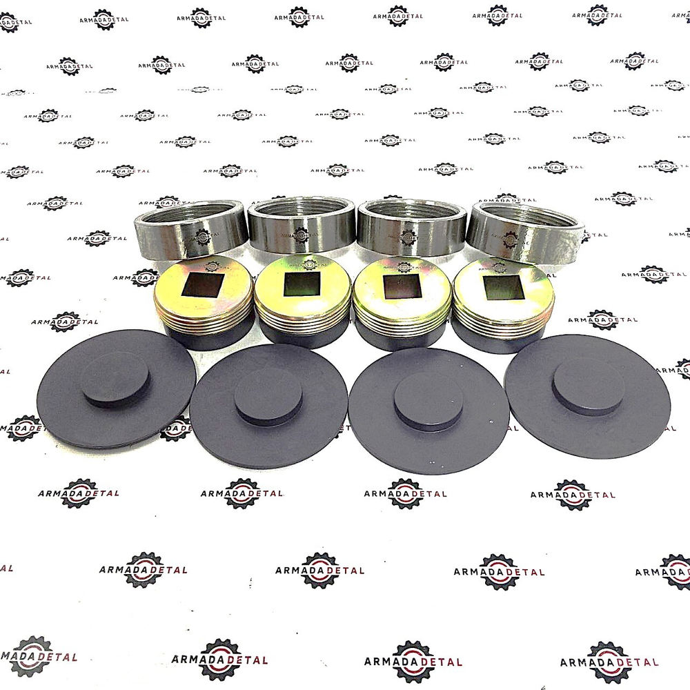 Накладка опоры нижняя + втулка аутригера + Направляющая нижняя (4+4+4) 123/06014 + 123/07482 + 128/10850