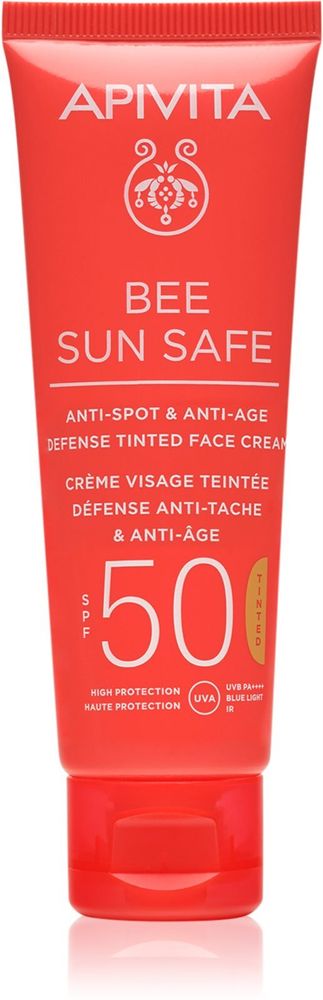 Apivita защитный тонизирующий крем для лица SPF 50 Bee Sun Safe