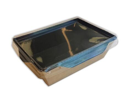 Упаковка салатник 400мл ЧЕРНЫЙ БЕЗ КРЫШКИ 145х95х45мм OSQ OpSalad 400 (800шт/кор)