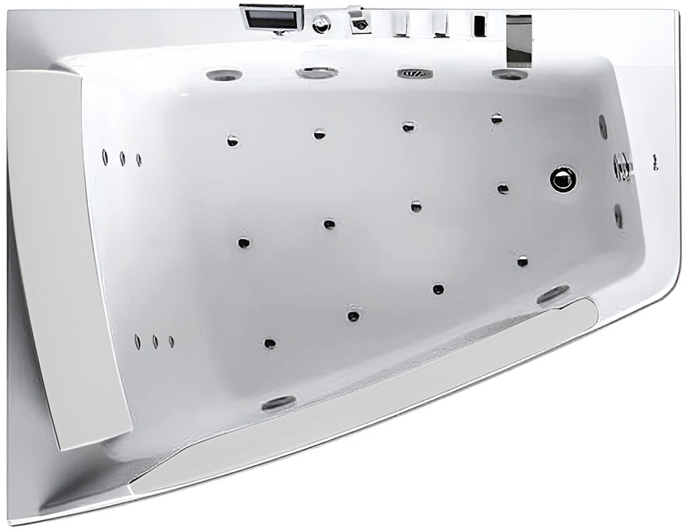 Акриловая ванна Gemy 170х130 G9056 K L с гидромассажем