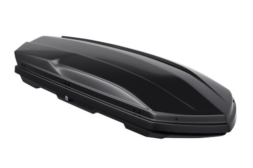 Автобокс на крышу автомобиля "Cybort Jazz" 410 л (черный глянцевый) / ТюнАвто