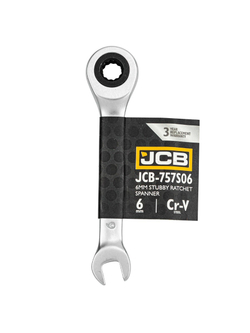 Ключ трещоточный короткий 6мм JCB JCB-757S06
