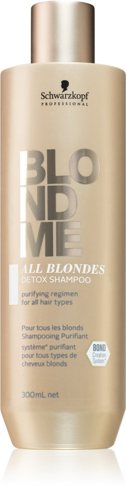 Schwarzkopf Professional Blondme All Blondes Detox - очищающий и детоксицирующий шампунь для светлых и балаяжных волос /   300  ml  / GTIN 4045787641196