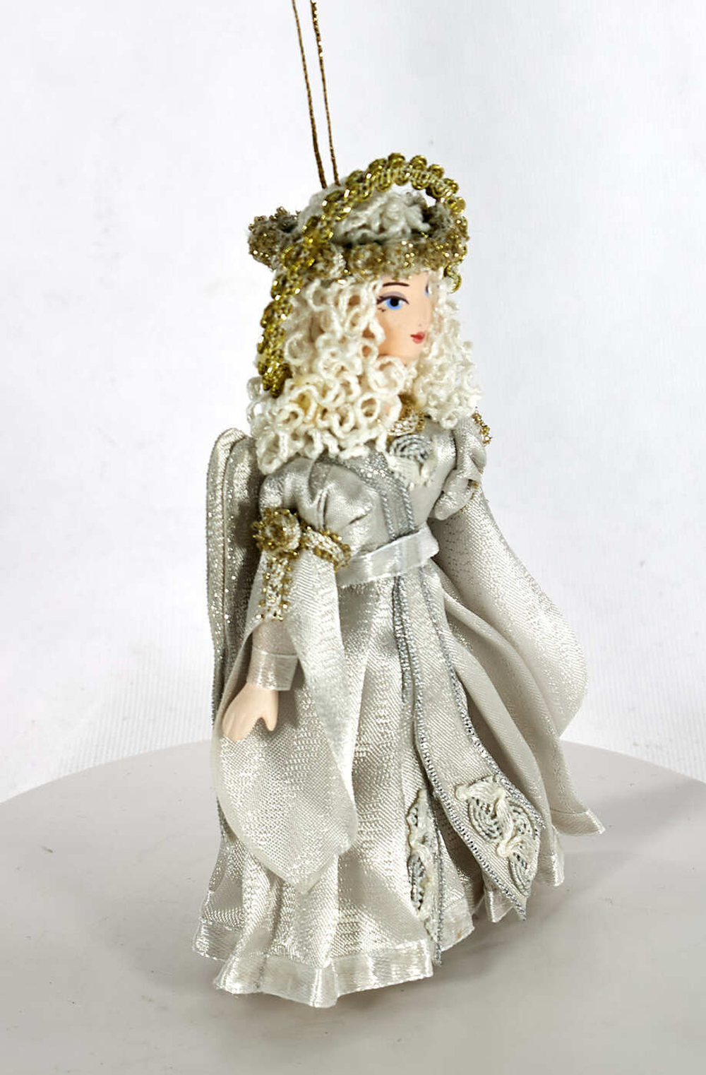 Подвесная фарфоровая кукла Ангел. Сувенир ручной работы