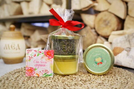 Набор №12 "Мёд 235гр + чай"