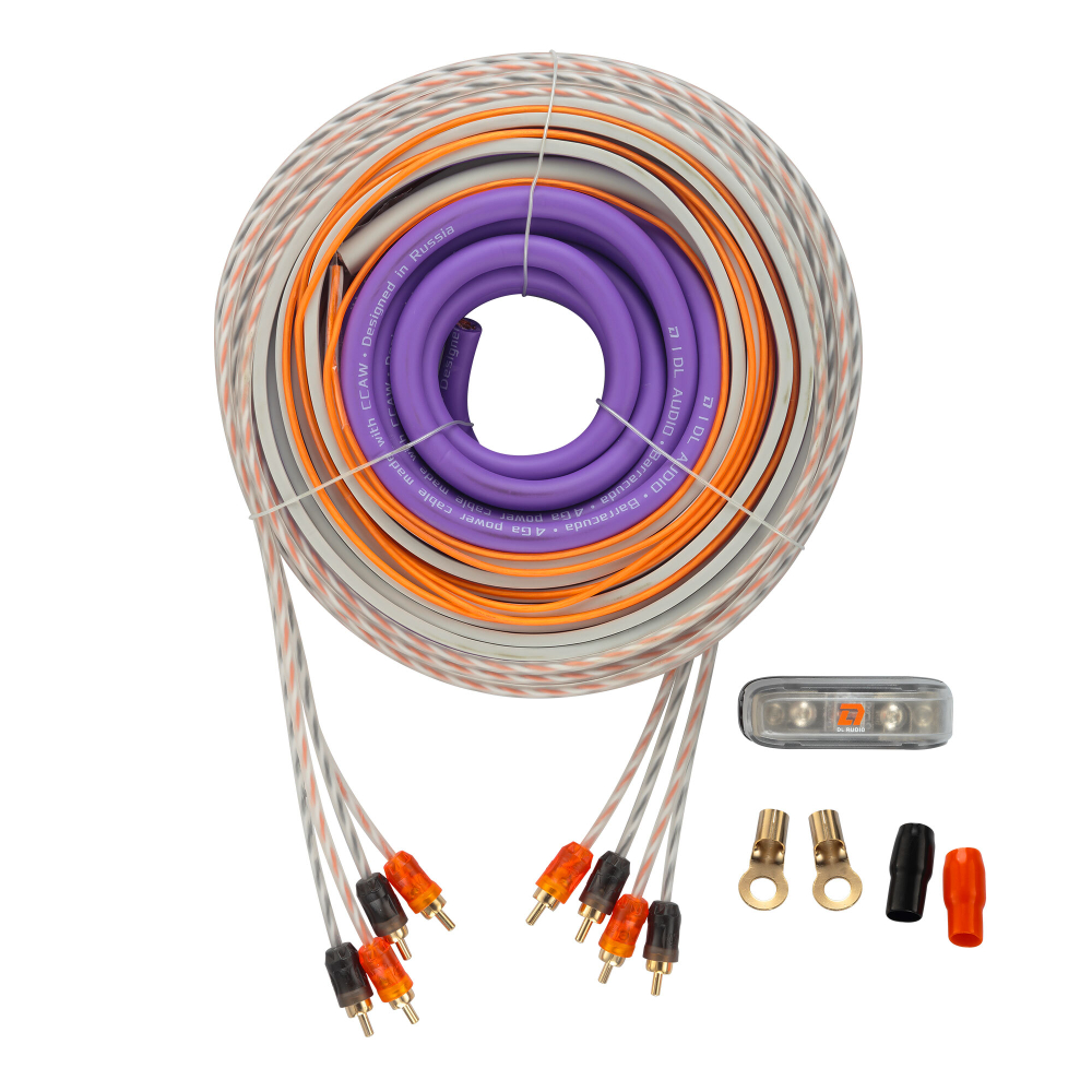 DL Audio Barracuda WK-44 комплект кабелей 4 Ga
