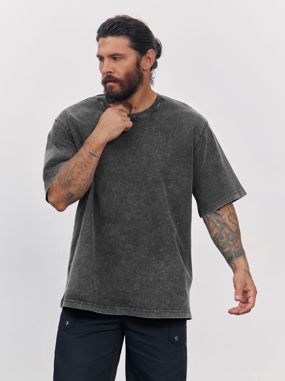 Футболка garment dyed (хаки)