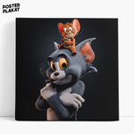 Картина для интерьера Том и Джерри / The Tom and Jerry на холсте, персонажи мультфильма, холст с печатью на подрамнике, на стену, Постер Плакат