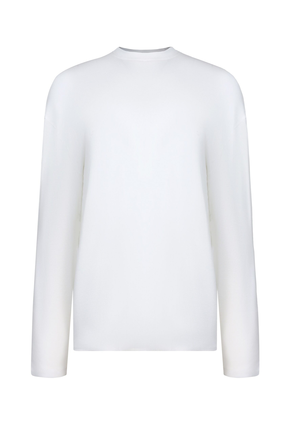 Тонкий трикотажный лонгслив с шерстью