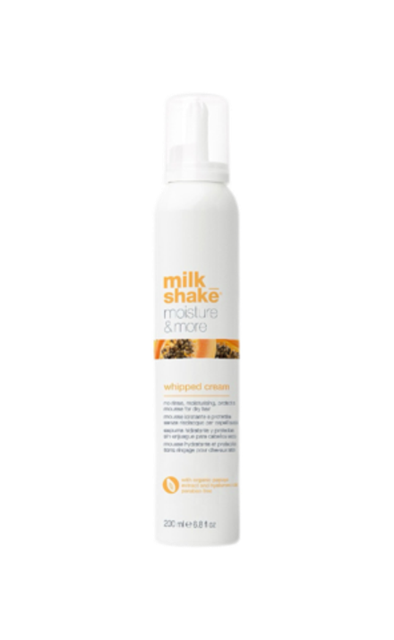 Milk Shake MOISTURE&MORE WHIPPED CREAM/ Увлажняющий крем-сливки для сухих и поврежденных волос с экстрактом папайи
