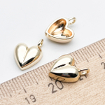 Подвеска Сердце, цвет золото, размер 14*10 мм, цена за 1 шт