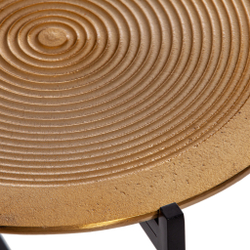 Столик кофейный Secret De Maison BLOOM ( mod. 11873-B ) алюминиевый сплав, 46*46*51 см, черный/античная медь