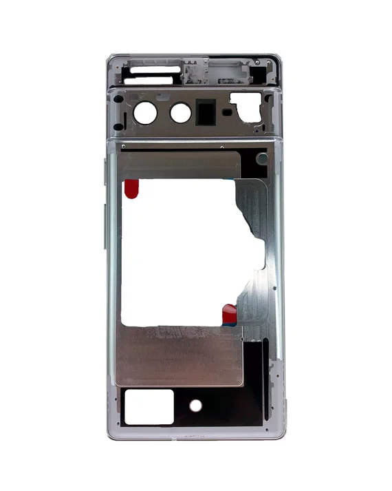 Средняя часть корпуса (рамка) для Google Pixel 6 Pro белая (Cloudy White)