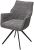 Стул BREVIS 180 град. поворот. XD841-16 Серый, букле/ GINO-457 Серый, ткань/ Черный