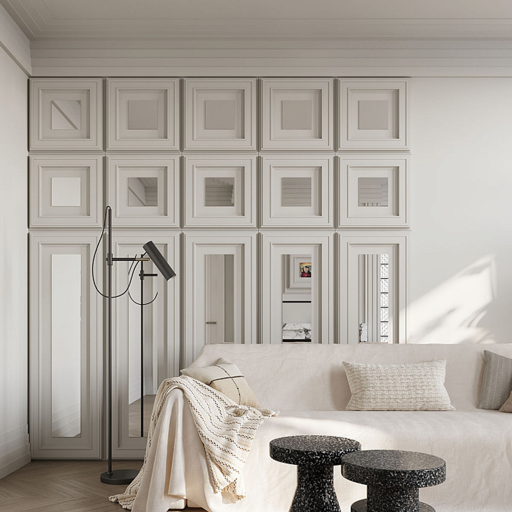 Декоративная панель пенополиуретан, 500x500 мм