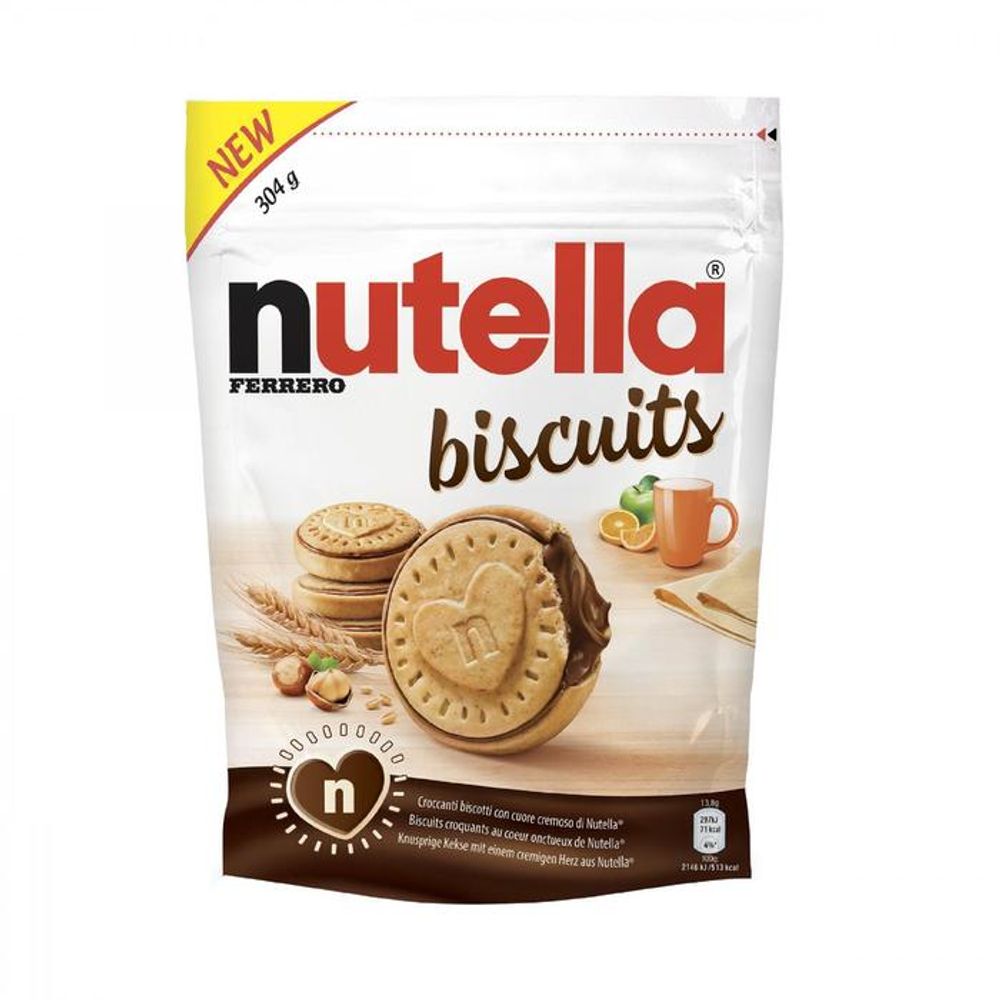 Печенье Ferrero бисквитное Nutella 304гр