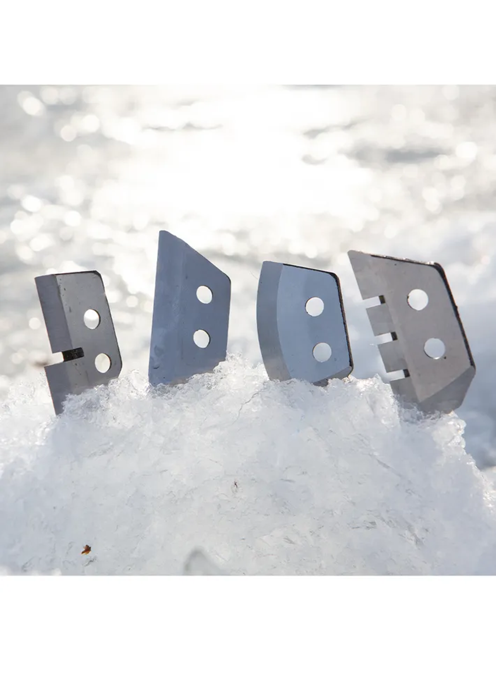 Ножи для ледобура левого вращения "NERO" полукруглые 150мм