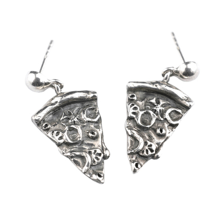 Серьги "Пицца"