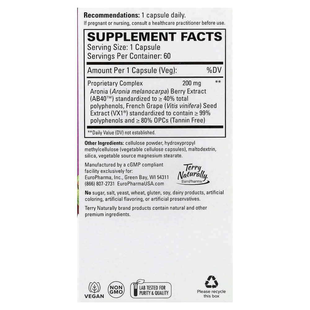 Terry Naturally, Aronia Berry Complex™, 60 капсул