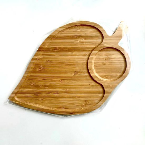 Блюдо для подачи «Лист», 39×25×1,3 см, бамбук