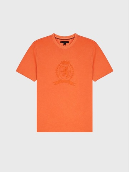 Футболка Tommy Hilfiger Laurel Leaf Logo Garment-Dyed Paradise Lily