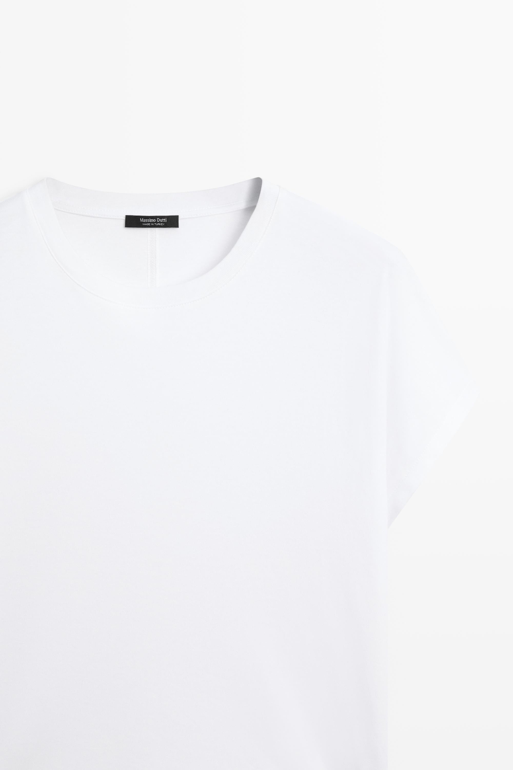Massimo Dutti Хлопковая футболка, белый