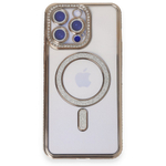 Чехол со стразами, защитой камеры, и сверкающим MagSafe iPhone 15 Pro