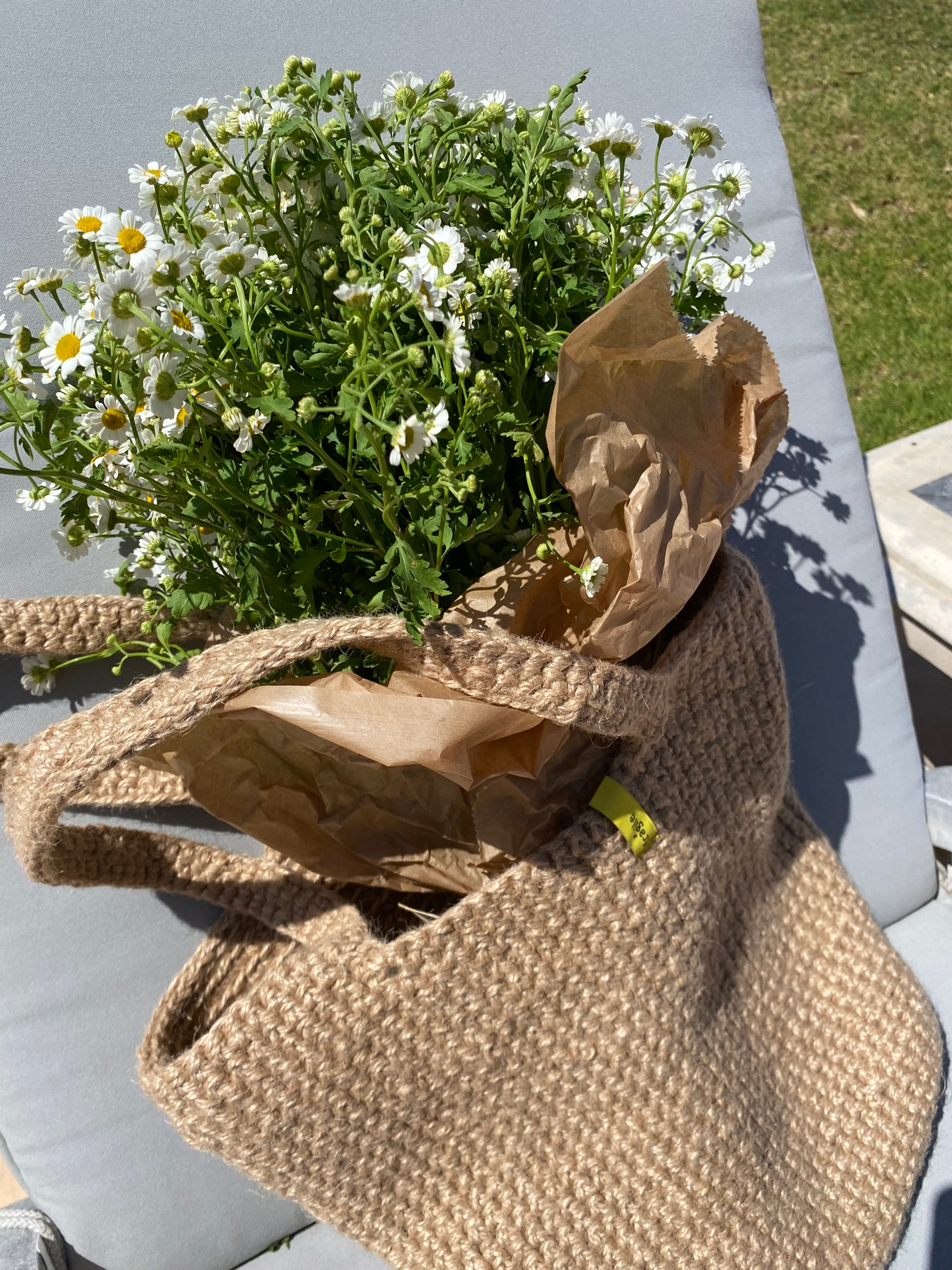 Сумка-шоппер из джута