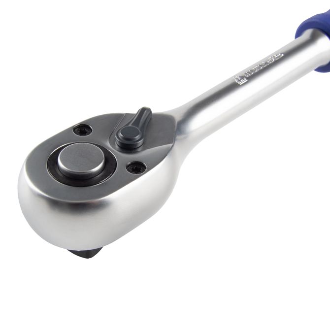 МАСТАК (010-41620H) Трещотка 1/2", 72 зубца, флажковая с кнопкой