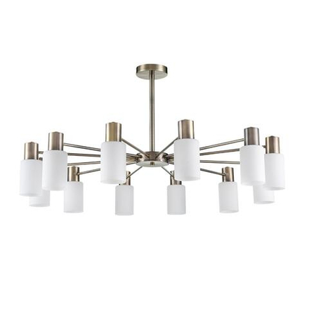 8100/12C COMFI LN26 106 бронза/белый металл/стекло Люстра потолочная Е14 12*40W 220V MAVE