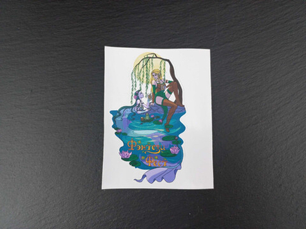 Наклейка "Фэнтези Фест" (эльфийка и русалка)