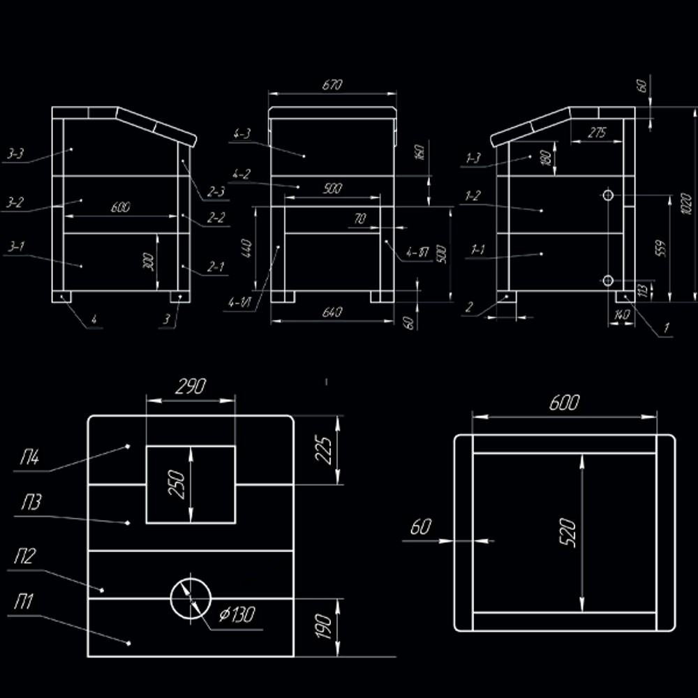 Чугунная печь для бани Комплект GFS ЗК 30 Президент 1000/40/50 Талькохлорит