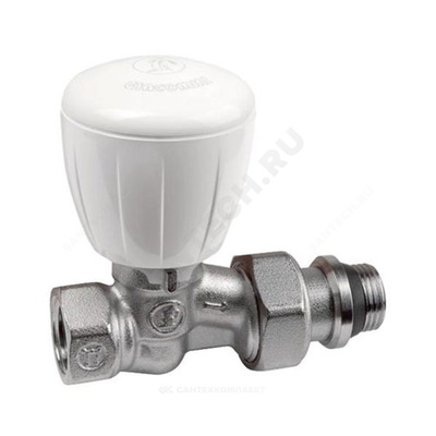 Клапан термостатический микрометрический R422TG Ду 15 Ру16 прямой ВР клипс clip-clap без преднастройки штуцер с герметичной прокладкой Giacomini R422X133
