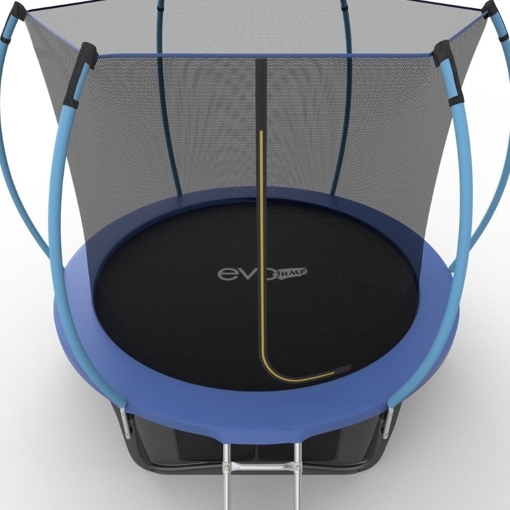 EVO JUMP Internal 8ft (Blue) + Lower net. Батут с внутренней сеткой и лестницей, диаметр 8ft (синий) + нижняя сеть