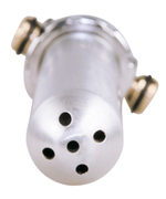 Алюминиевая насадка для анального душа Total Splash (Цвет: серебристый)