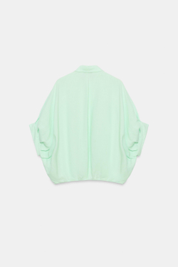 ZARA РУБАШКА ОБЪЕМНОГО КРОЯ, МЯТНЫЙ