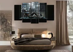 Модульная картина "Женщина кошка"