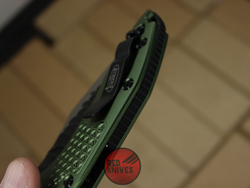 Нож Microtech Stitch Green / BLK A+++ алюминиевая рукоять 169-10APBK