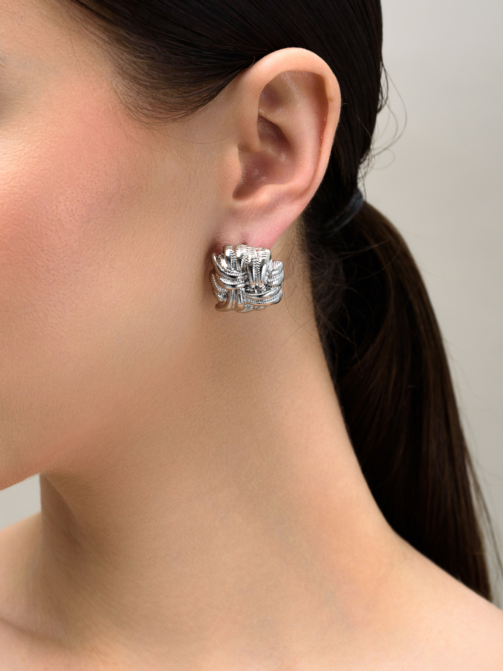 Серьги "Tangle" Silver