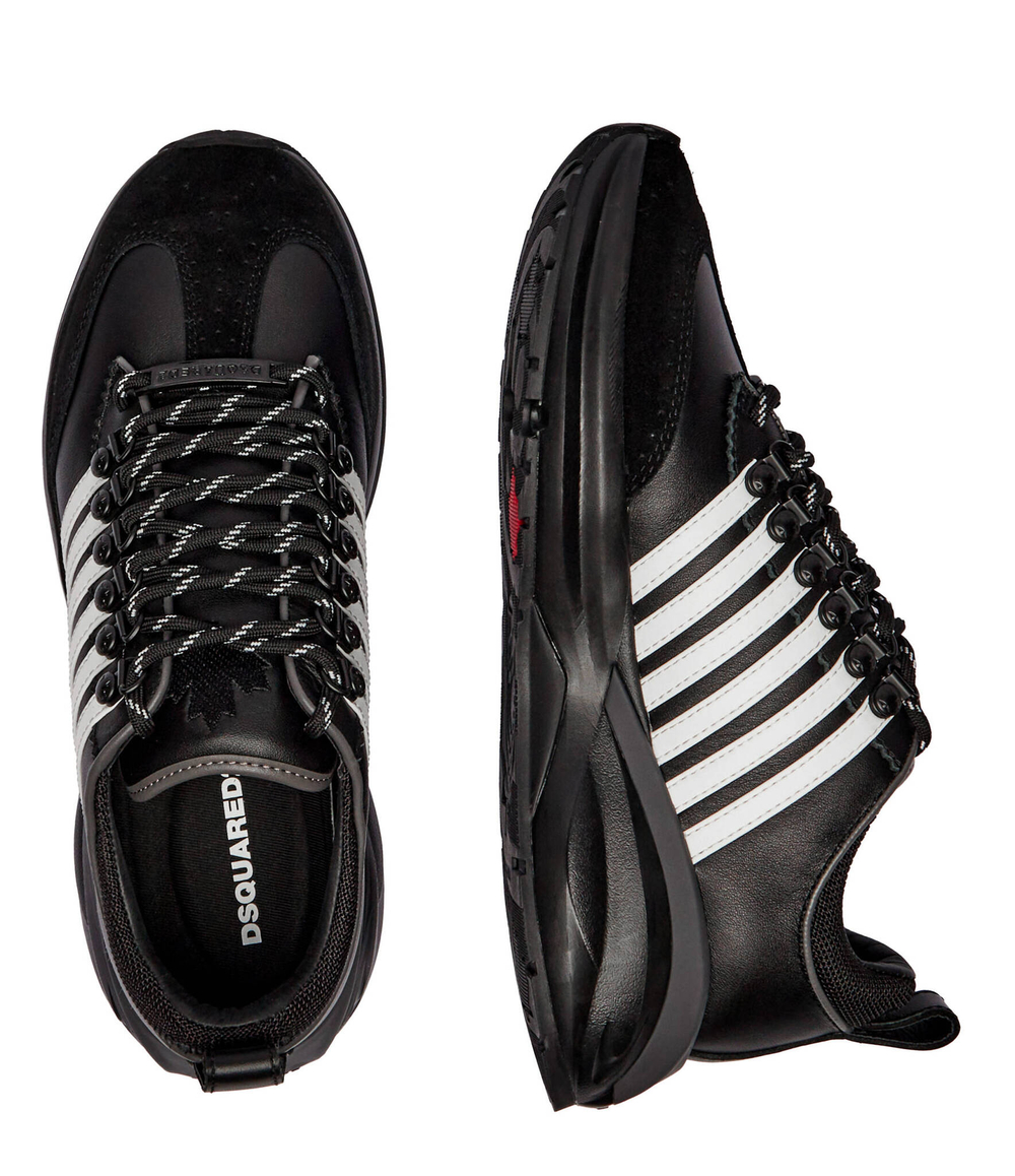 Кожаные кроссовки Dsquared2 - черный(SNM0377 01507697)