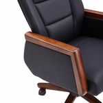 Кресло HAWASAN (ХАВАСАН) "Overlord EX-770", мультиблок, дерево, натуральная кожа, черное, 532934